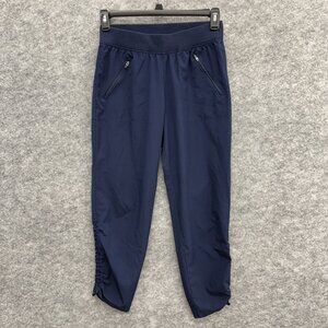 Tek Gear On The Go Pants Women's Elastic Waist Pockets Lightweight, Blue, Size S